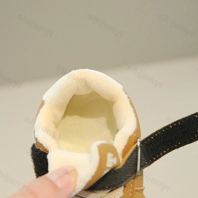 Children's Casual Cotton Shoes 2025 Autumn Winter New Boys Girls Retro Sports Shoes Kids Toddler Non-Slip Comfortable Sneakers - Idrilay 