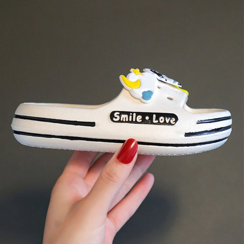 New Cute Astronaut Children's Home Indoor Slippers Anti-Slip Bathroom Baby Outdoor Sandals For Boys And Girls