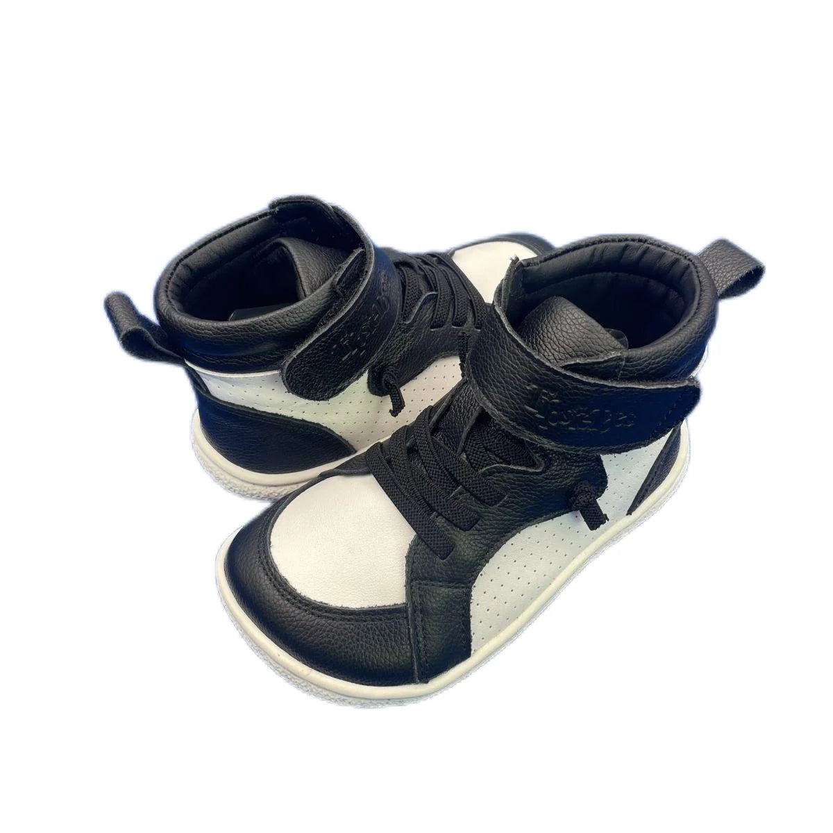 Tipsietoes Spring Autumn Genuine Leather Boots For Girls Boys Kid Barefoot Sneaker Leather Linning Light Weight Elastic Strape