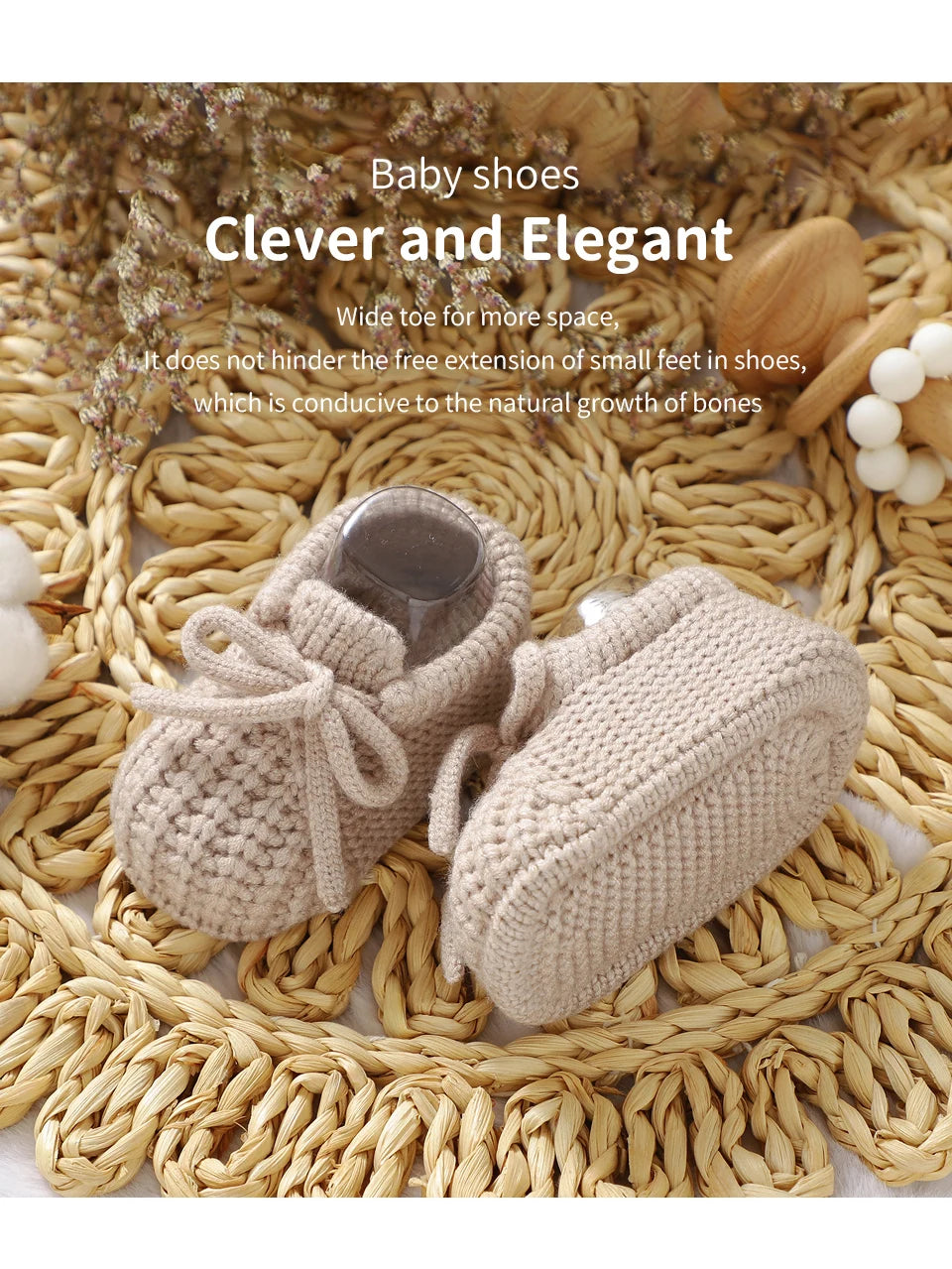 Newborn Baby Shoes Knitted Infant Boys Girls First Boots Fashion Solid Toddler Kid Bed Footwear 0-18M Warm Clothing Accessories