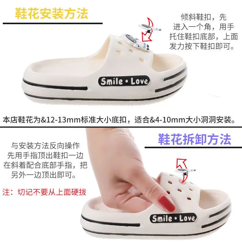 New Cute Astronaut Children's Home Indoor Slippers Anti-Slip Bathroom Baby Outdoor Sandals For Boys And Girls