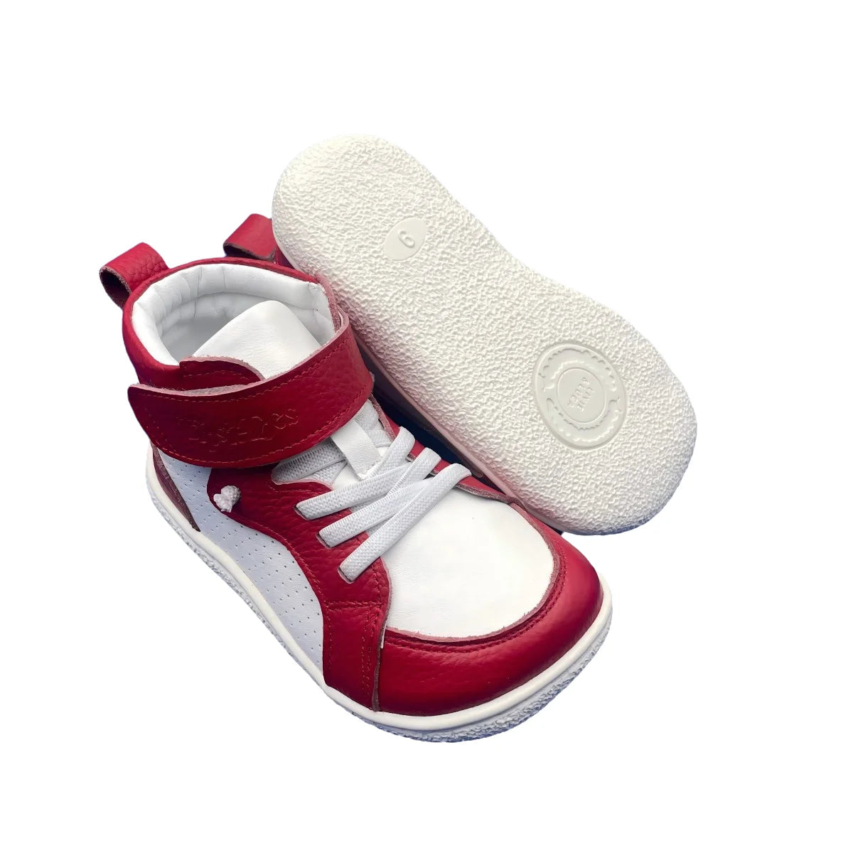 Tipsietoes Spring Autumn Genuine Leather Boots For Girls Boys Kid Barefoot Sneaker Leather Linning Light Weight Elastic Strape