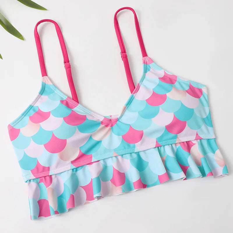 Mother Kids Girls Swimsuit Swimming Clothing Women Beach Bikini Bathing Suit Family Matching Swimwear Mummy Daughter Beachwear