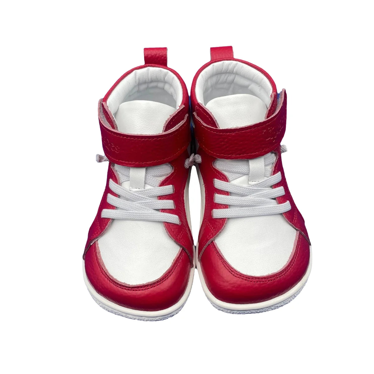 Tipsietoes Spring Autumn Genuine Leather Boots For Girls Boys Kid Barefoot Sneaker Leather Linning Light Weight Elastic Strape