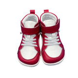 Tipsietoes Spring Autumn Genuine Leather Boots For Girls Boys Kid Barefoot Sneaker Leather Linning Light Weight Elastic Strape