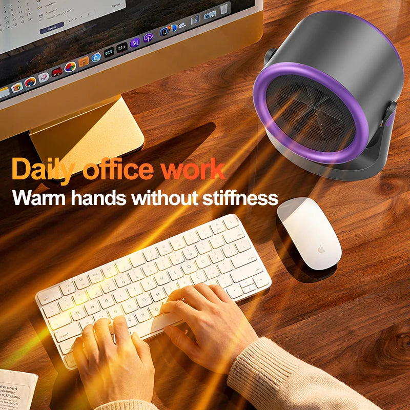 Desktop Heater Dormitory Mini Quick Heating Silent Energy Efficient Household Hot Air Blower Appliances Room Warmer For Office ﻿ - Idrilay 