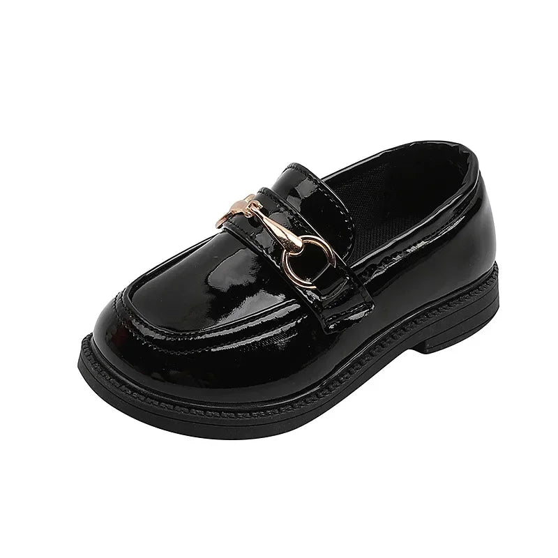 British Style Children Leather Shoes Breathable Slip on Loafers for Kids Boys Student Performance Shoes Toddler Girl Moccasins