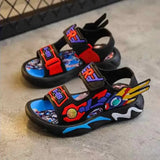 2025 New Summer  Kids' Sandals Boys' Shoes – Breathable Non-Slip Soft Sole Sports Beach Sandals for Toddler Boys and Children - Idrilay 