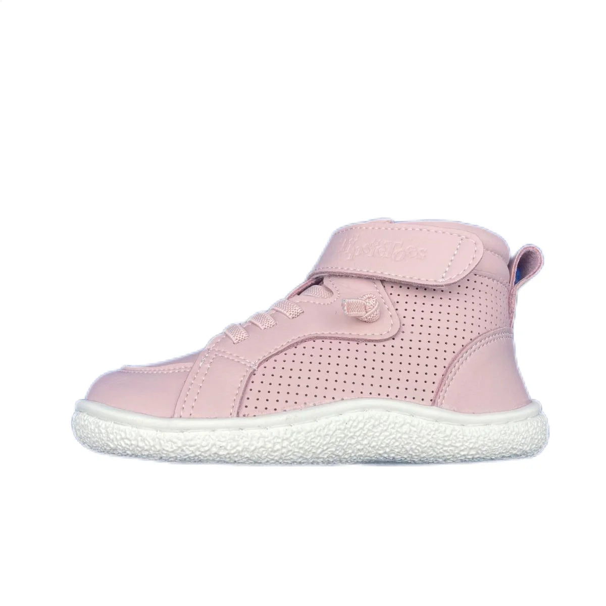 Tipsietoes Spring Autumn Genuine Leather Boots For Girls Boys Kid Barefoot Sneaker Leather Linning Light Weight Elastic Strape