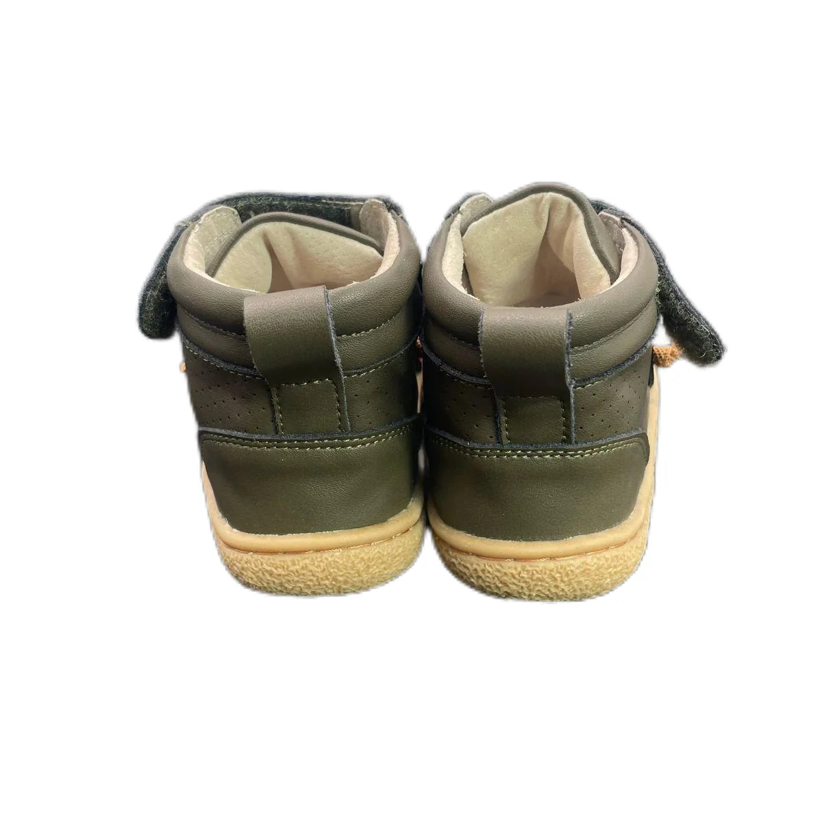 Tipsietoes Spring Autumn Genuine Leather Boots For Girls Boys Kid Barefoot Sneaker Leather Linning Light Weight Elastic Strape