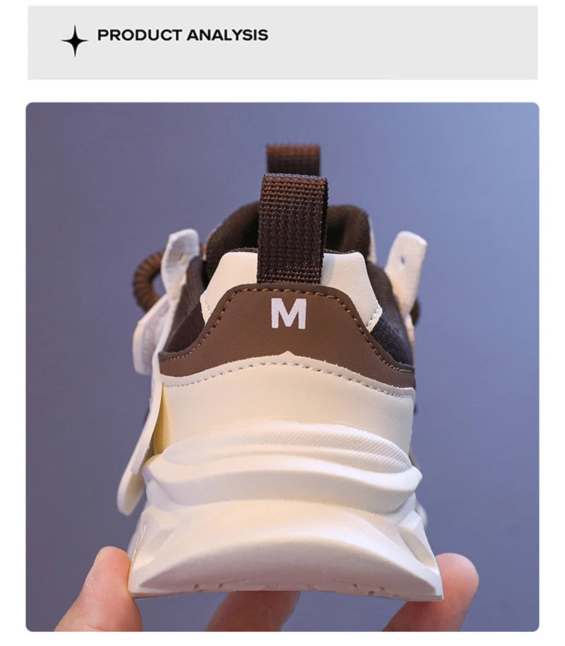 2024 Kids Sports Shoes Children Non-slip Lightweight Sneaker Children's Fourseason Breathable Boys Casual Walking Shoes