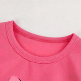 Baby Girl Summer Outfit Set Short Sleeve T-shirt And Shorts Children's Clothing Ages 0-4T