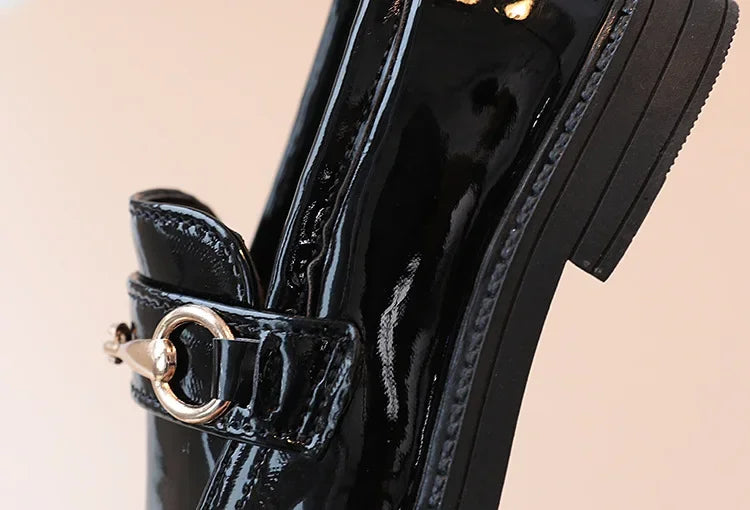 British Style Children Leather Shoes Breathable Slip on Loafers for Kids Boys Student Performance Shoes Toddler Girl Moccasins