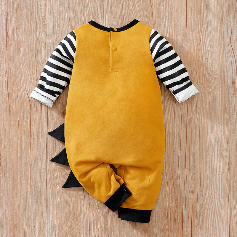 Baby Jumpsuit Cute Cartoon Strap With 3d Zebra Print For Comfortable And Soft Spring And Autumn Long Sleeves 0-18mNewbornClothes - Idrilay 
