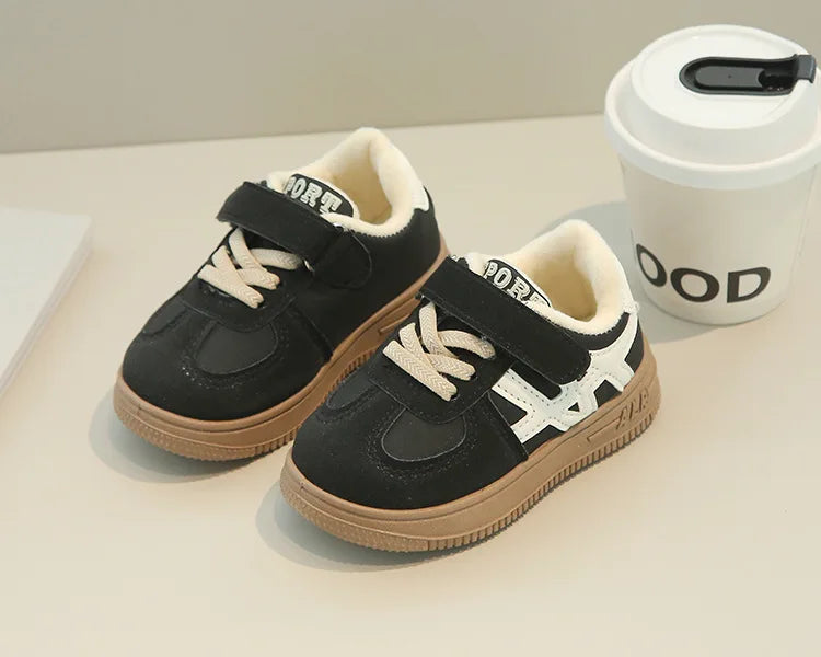 Children's Casual Cotton Shoes 2025 Autumn Winter New Boys Girls Retro Sports Shoes Kids Toddler Non-Slip Comfortable Sneakers - Idrilay 