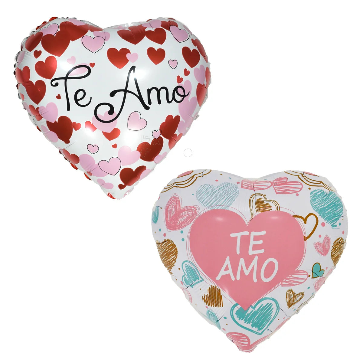 10pcs 18inch Valentine Spanish Love Heart Foil Balloons Te Amo Helium Balloon Wedding Valentine's Day Decorations Gifts - Idrilay 