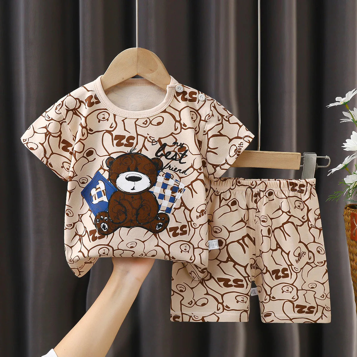 Boys clothes set 2pcs Summer Cartoon gril Short-Sleeved kids Suit Children's Clothing Outfit Set for boys 0-4 year