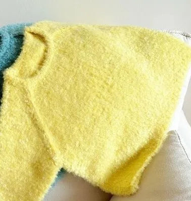 2025 New Children's Clothing Children's Sweaters Autumn and Winter Warm Knitted Yarn Tops for Boys and Girls Granular Wool