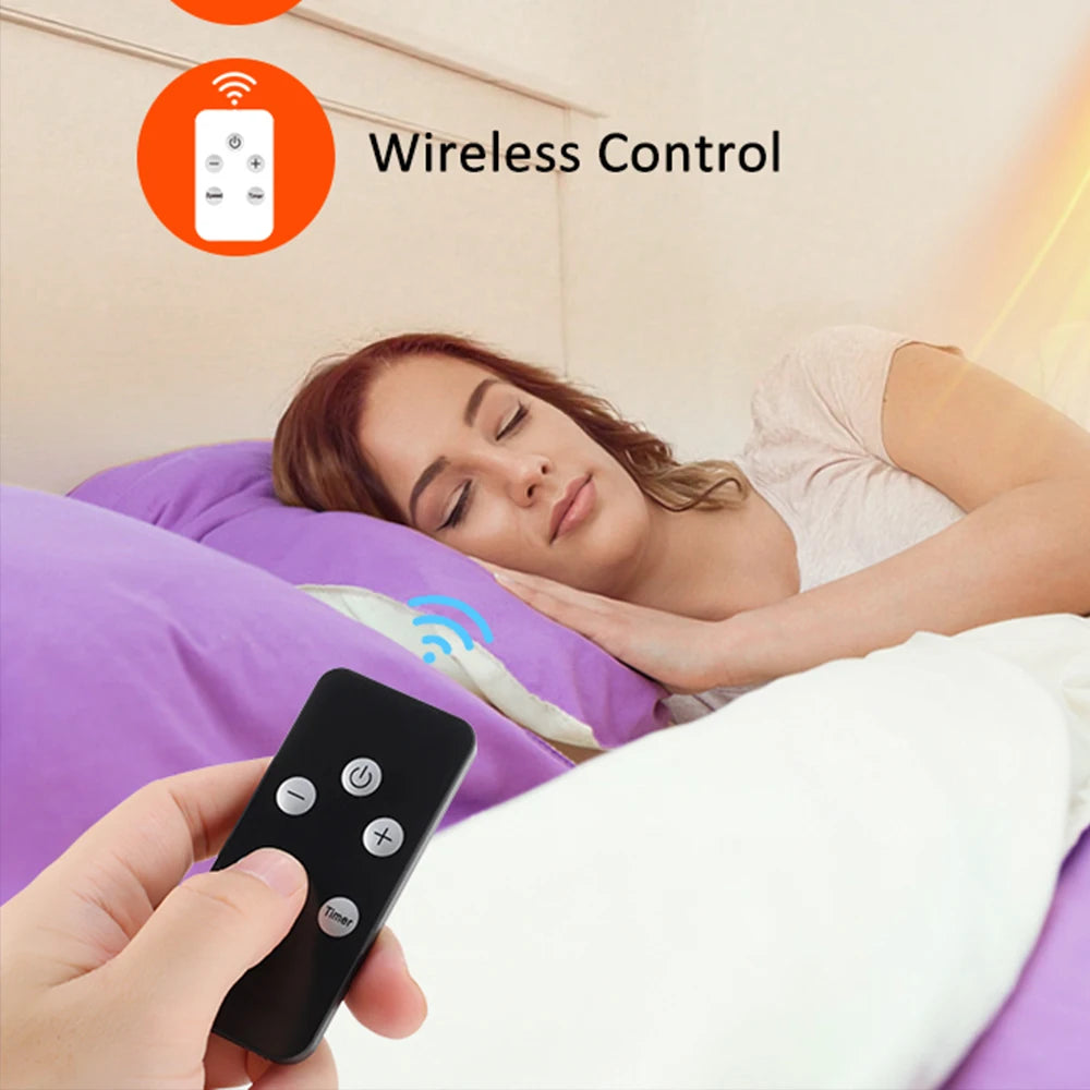 Portable Heater Electric Heater Plug in Wall Room Heater Home Appliance Heating Stove Mini Radiator Remote Warmer Machine 600W - Idrilay 