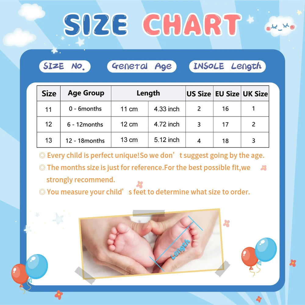 Baby Shoes Boys and Girls Baby Sports Shoes Non slip Rubber Soles Preschool Infant Walking Shoes Solid Color Cartoon