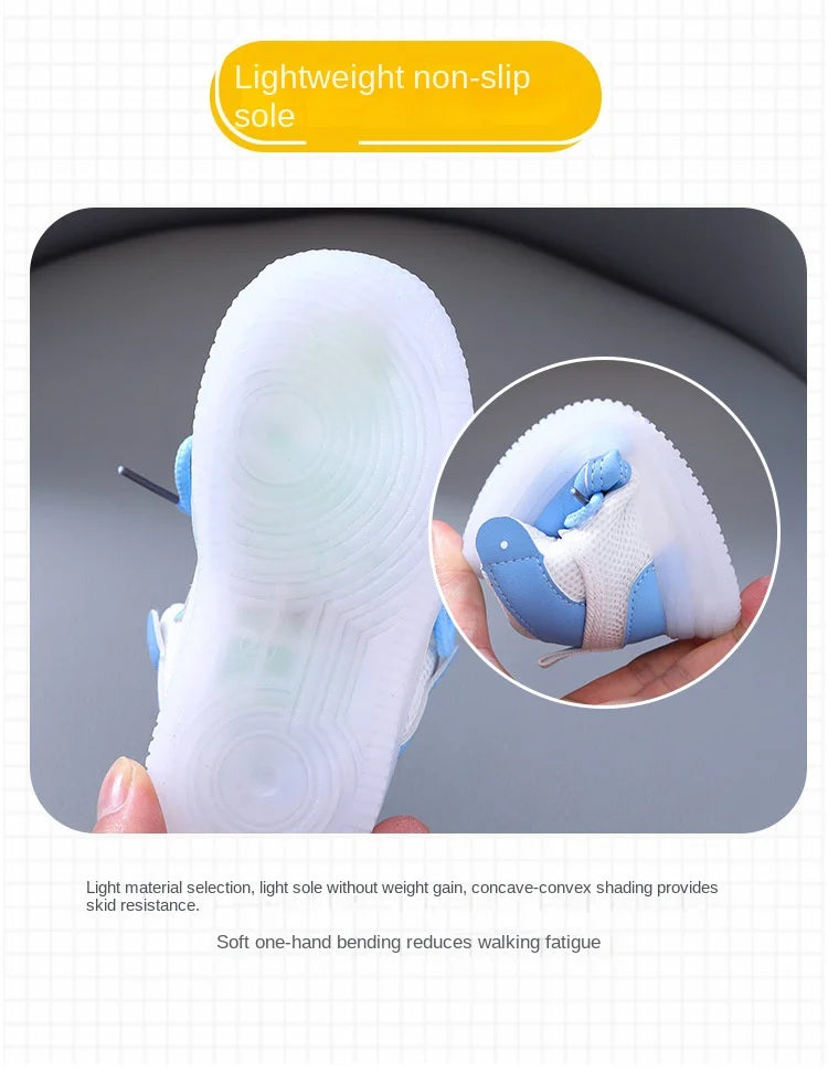 Boys Glowing Light Toddler Sneakers Children's Luminous Shoes Little Girls Board Sneakers Girls Shining Light Mesh Casual Shoes