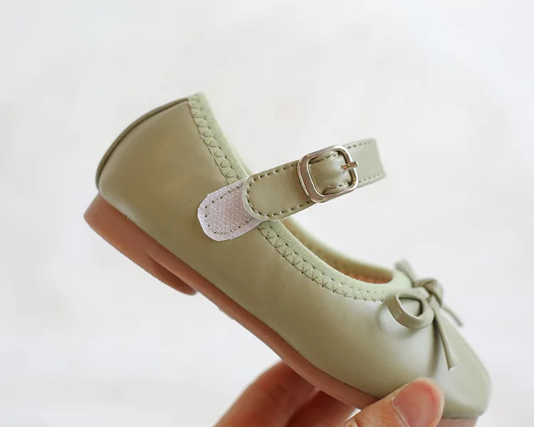 Fashion Mary Janes Shoes For Baby Butterfly Girls Flats Soft Singe Shoes For Kids Girls PU Leather Shoes - Idrilay 