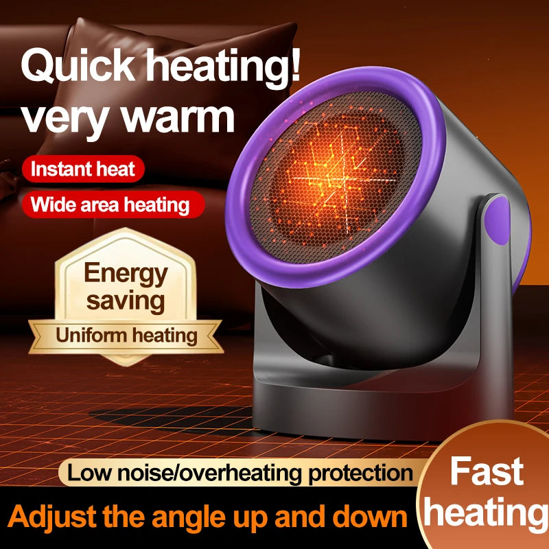 Desktop Heater Dormitory Mini Quick Heating Silent Energy Efficient Household Hot Air Blower Appliances Room Warmer For Office ﻿ - Idrilay 