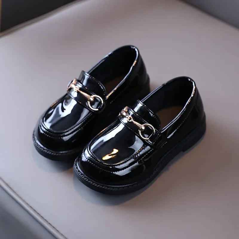 British Style Children Leather Shoes Breathable Slip on Loafers for Kids Boys Student Performance Shoes Toddler Girl Moccasins