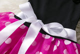 Mickey Minnie Mouse Baby Girls Cosplay Costume Kids Fancy Polka Dot Dress Princess Dress Children Birthday Party Clothing Gift
