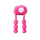 Mushroom Costume, Toadstool Costume Toad beanie  mushroom beanie hat  for fun cosplaytheme park Toadette Hat with Pigtails